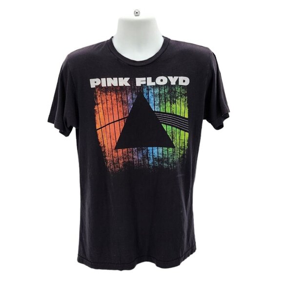 Liquid Blue Pink Floyd The Dark Side of the Moon Black Graphic T-Shirt Medium - Picture 1 of 5